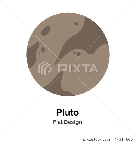Pluto Flat Illustration Pluto Flat Illustration 44314660