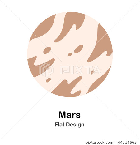 Mars Flat Illustration Mars Flat Illustration 44314662