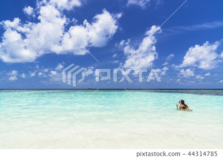 Beautiful coral reef sea in the Indian Ocean 44314785