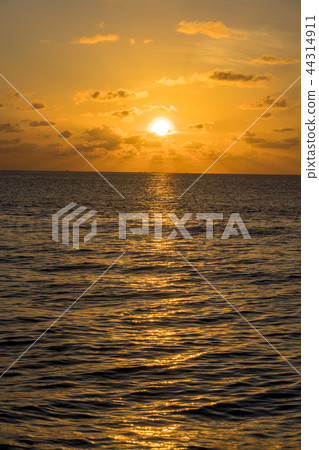 Beautiful dawn in the Indian Ocean 44314911