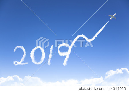 happy New year 2019 and business growth concept happy New year 2019 and business growth concept 44314923