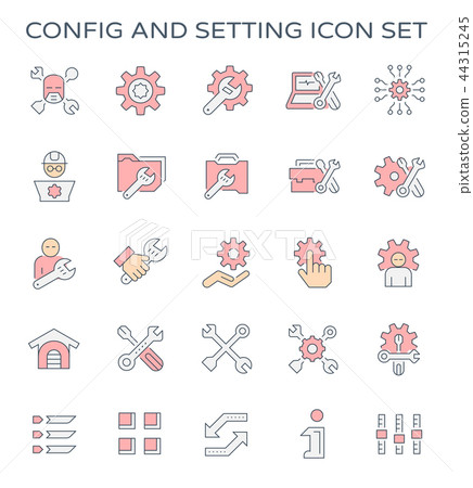 config setting icon config setting icon 44315245