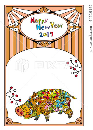 New Year's card 44319122