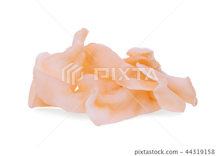 white jelly mushroom isolated on white background 44319158