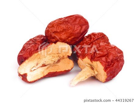 chinese jujubedried or red date isolated on white  44319267