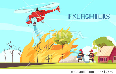 Fighting Wild Fire Background Fighting Wild Fire Background 44319570
