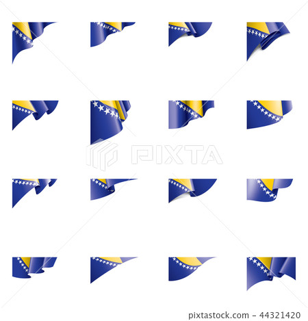 Bosnia and Herzegovina flag, vector illustration on a white background 44321420