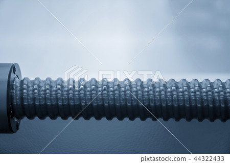 Closeup of the lead screw spare part. Closeup of the lead screw spare part. 44322433
