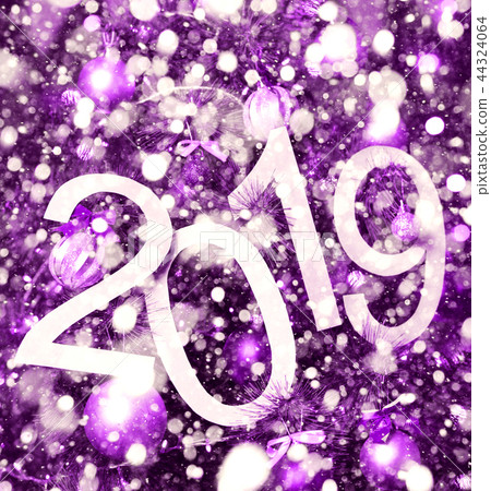 2019 new year text on purple holiday background 2019 new year text on purple holiday background 44324064