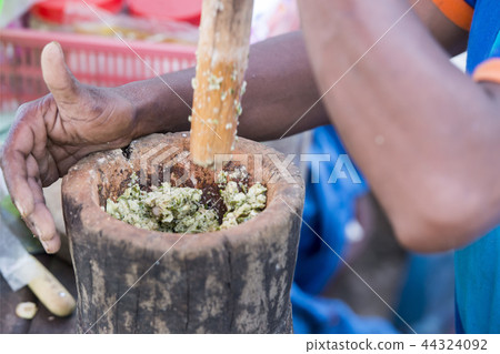 CAMBODIA KAMPONG THOM MARKET ASIAN FOOD 44324092