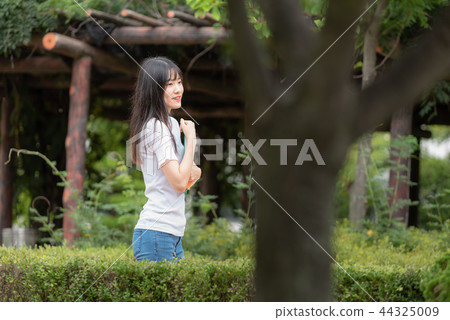 Campus college girl female youth Campus college girl female youth 44325009