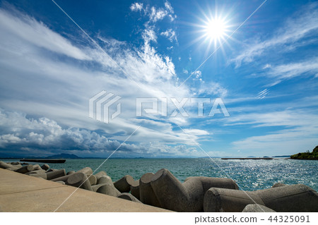 Tsuyazaki Coast [Fukuoka Prefecture] in summer 44325091