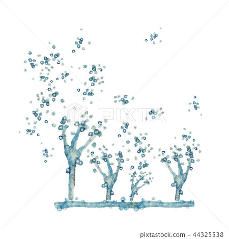 House dust mold image watercolor illustration 44325538