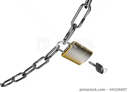 Crime prevention image (padlock type) 44326097