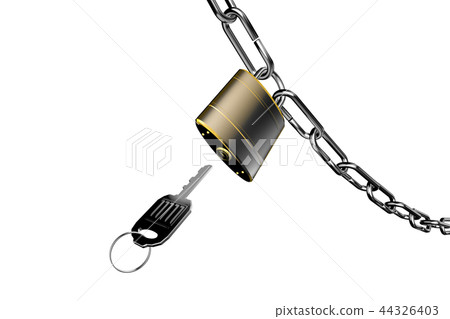 預防犯罪形象（掛鎖式）透明材料 44326403