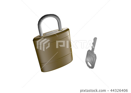 預防犯罪形象（掛鎖式）透明材料 44326406