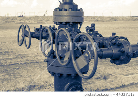 Wellhead with valve armature. 44327112