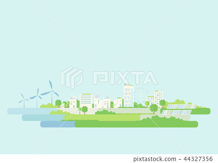 Eco-friendly town line 44327356