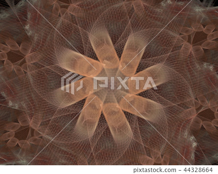 Stylish colored tubes. Geometric and organic forms 44328664