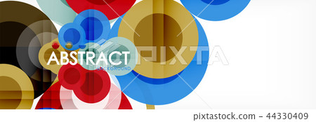 Overlapping circles design background Overlapping circles design background 44330409