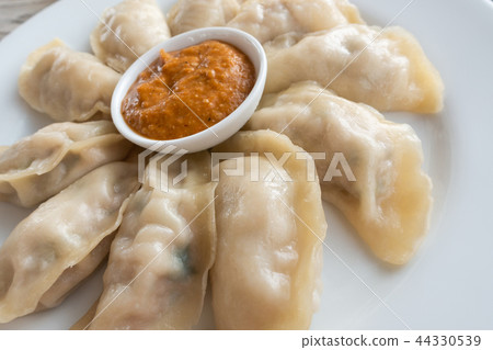 Plate of Nepalese momos 44330539