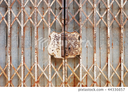 Rusty steel door 44330857