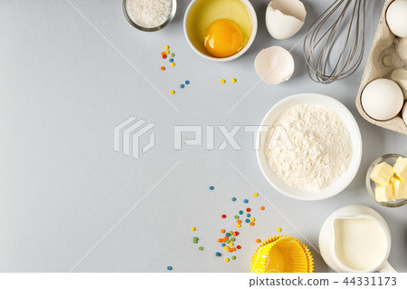 Background with ingredients for cooking, baking 44331173