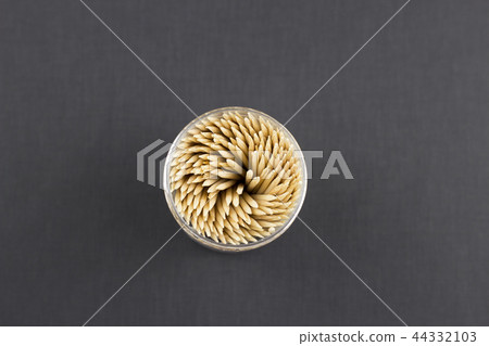 Toothpicks on a black background 44332103