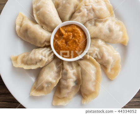 Plate of Nepalese momos 44334052