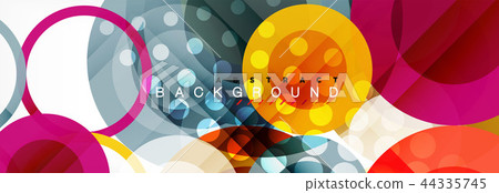 Circle composition abstract background 44335745