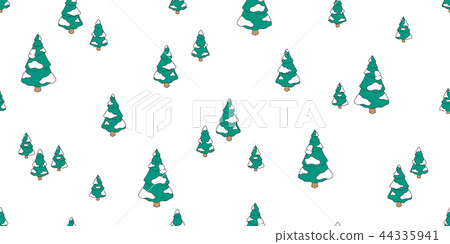 Christmas tree seamless pattern Santa Claus vector 44335941
