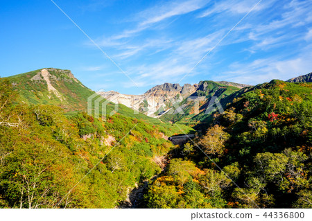 Fall Tokachi mountain range Upper Holokametk mountain Fall Tokachi mountain range Upper Holokametk mountain 44336800