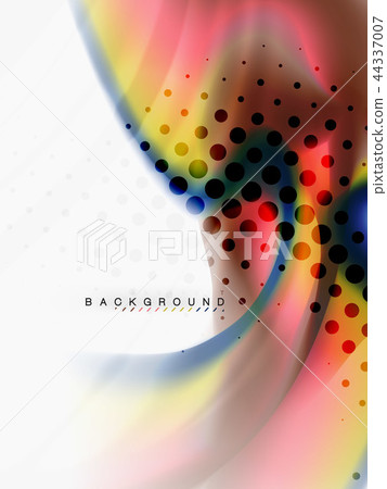 Background abstract - liquid colors wave flow 44337007