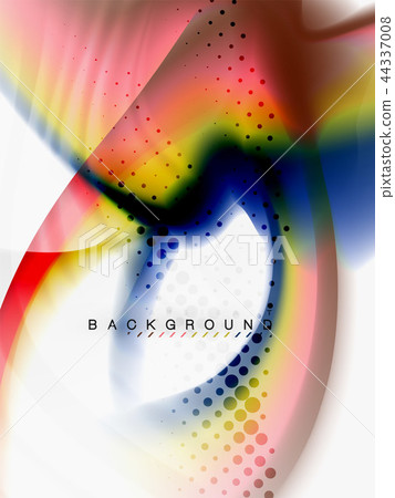 Background abstract - liquid colors wave flow 44337008