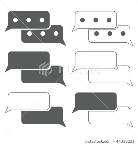 SNS Call Tweet Illustration Icon SNS Call Tweet Illustration Icon 44338221