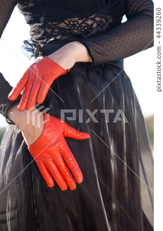 Bright stylish gloves Bright stylish gloves 44339260