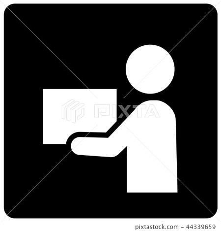 Person with luggage icon 44339659