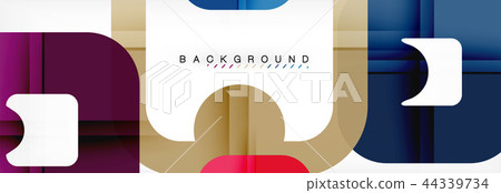 Square geometric background, multicolored template for business or technology presentation or web Square geometric background, multicolored template for business or technology presentation or web 44339734
