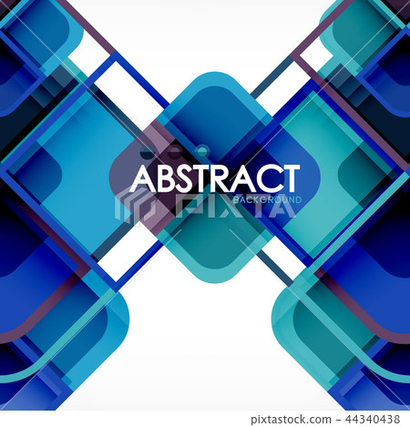 Square geometric abstract background, paper art design for cover design, book template, poster, cd Square geometric abstract background, paper art design for cover design, book template, poster, cd 44340438