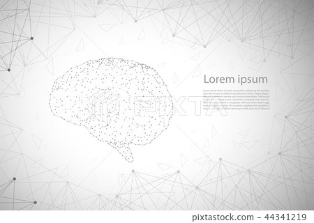 Polygonal brain or ai brain Polygonal brain or ai brain 44341219