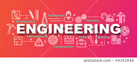 engineering vector trendy banner engineering vector trendy banner 44341648