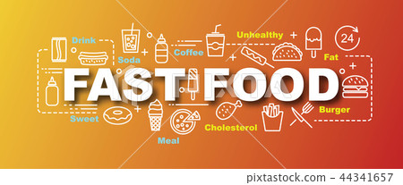 fast food vector trendy banner 44341657