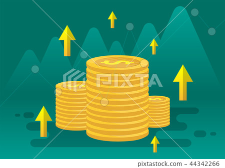 Financial graphs shot up and success Financial graphs shot up and success 44342266