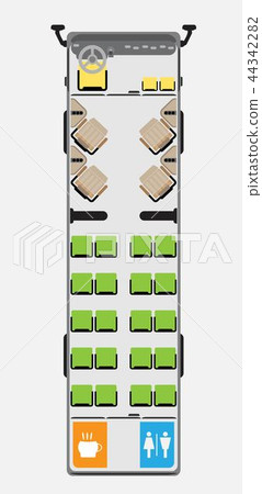 Business Bus seat map 44342282