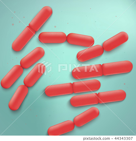 Bulgaricus Bacteria Colony Realistic Vector Bulgaricus Bacteria Colony Realistic Vector 44343307
