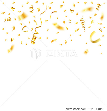 Golden Streamer and Confetti Golden Streamer and Confetti 44343850