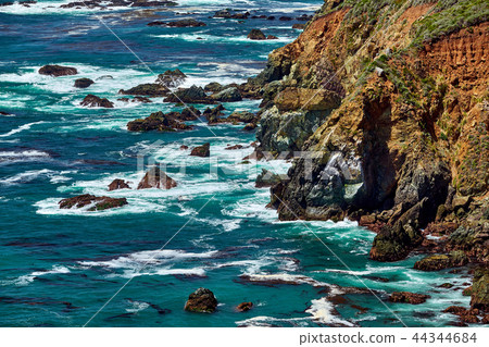 Pacific coast landscape in California Pacific coast landscape in California 44344684