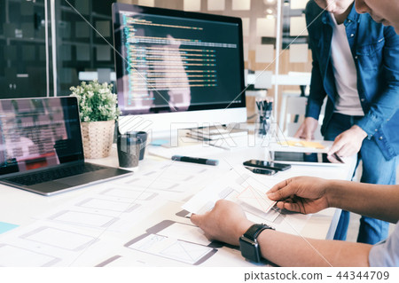 UX UI and Programming development technology. 44344709