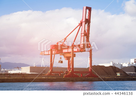 Sea port transportation crain 44346138