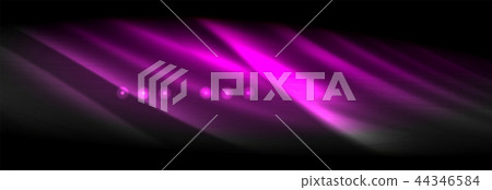 Liquid neon flowing waves, glowing light lines background 44346584